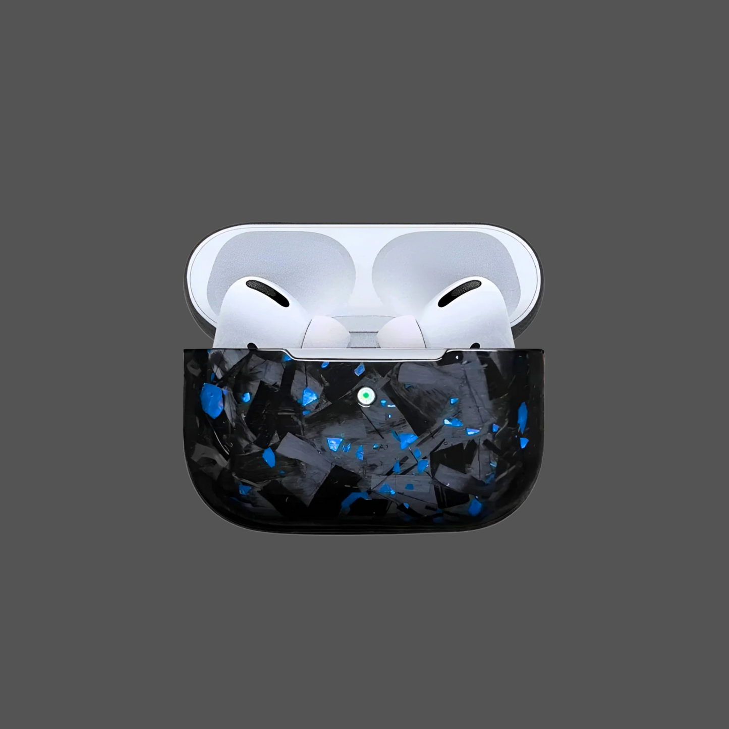 Funda de AirPods de Fibra Forjada Azul