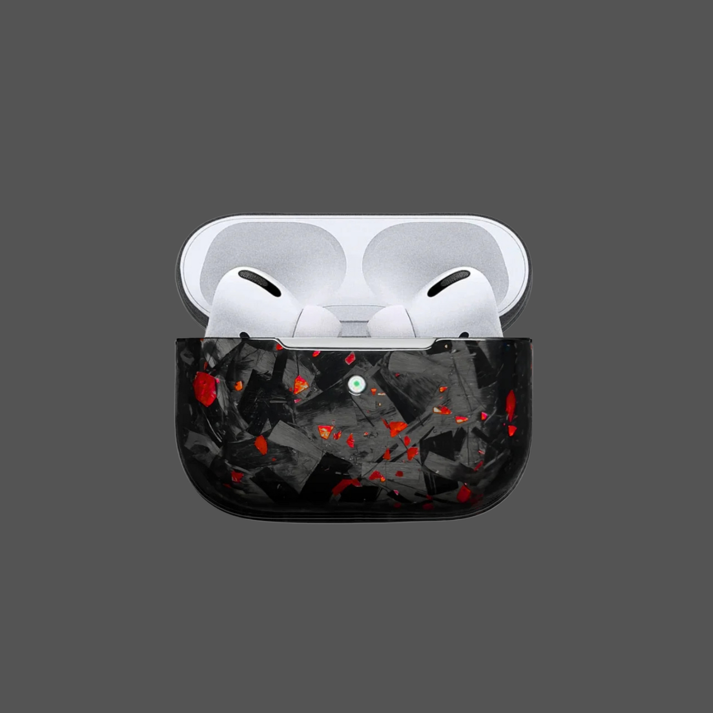 Funda de AirPods de Fibra Forjada Rojo