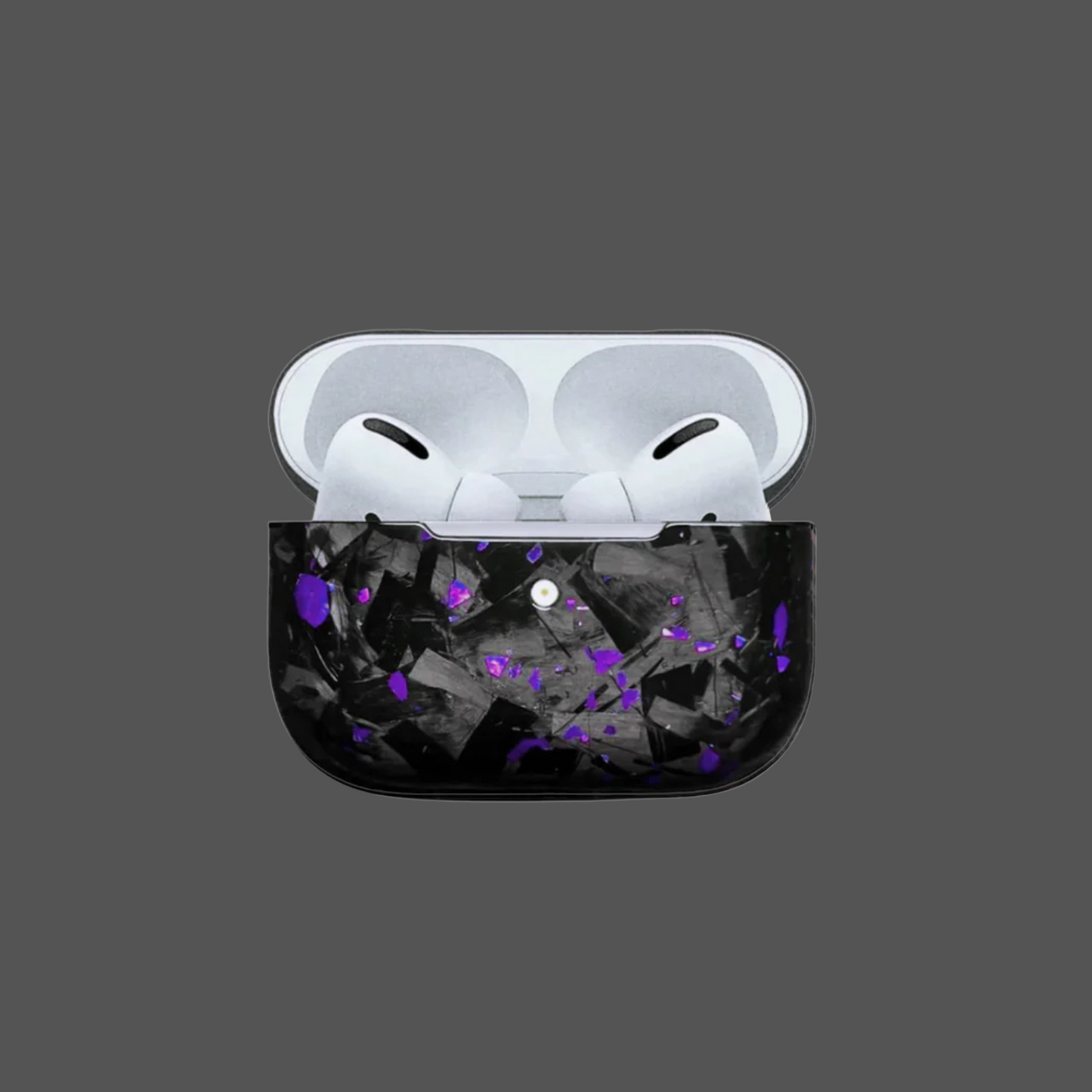 Funda de AirPods de Fibra Forjada Morado