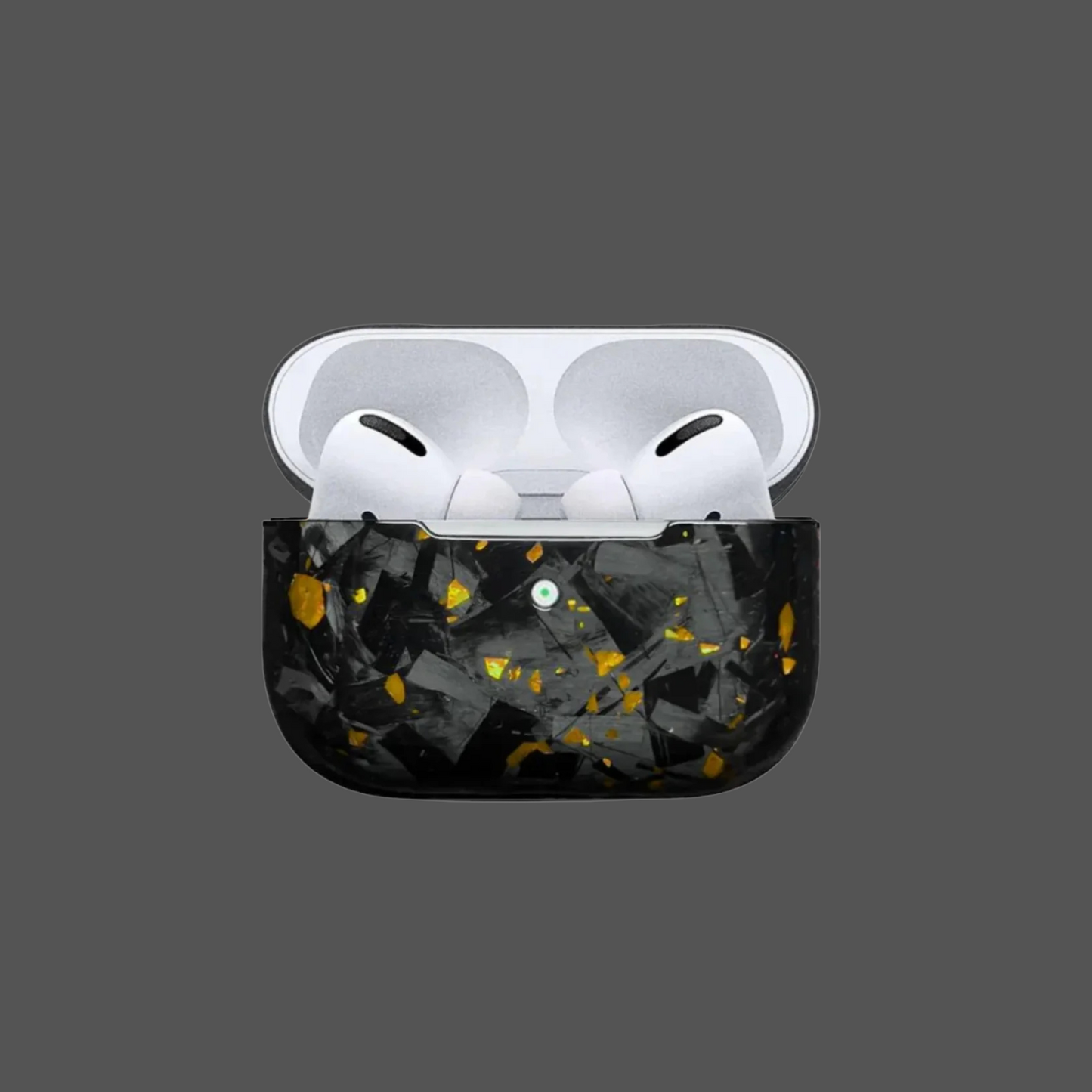 Funda de AirPods de Fibra Forjada Dorado